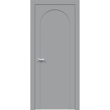 Межкомнатная дверь эмаль Венеция серая глухая