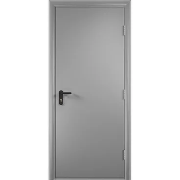 Дверь противопожарная деревянная ПВХ EI60 серая