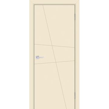 Межкомнатная дверь эмаль Текона Смальта-Лайн 02 айвори RAL 1013 глухая