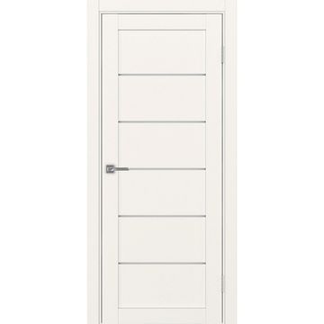 Межкомнатная дверь экошпон Турин 506.12 бежевый остеклённая