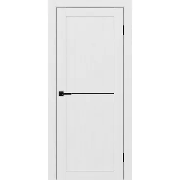 Межкомнатная дверь экошпон Турин 502АПП.11 белый лёд с молдингом