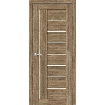 Межкомнатная дверь экошпон Bravo Порта-29 original oak остеклённая