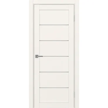 Межкомнатная дверь экошпон Турин 506.12 бежевый остеклённая