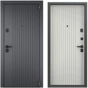 Входная дверь Super Omega PRO PP ПВХ оскуро OP-L1 ПВХ ферро OP-L1