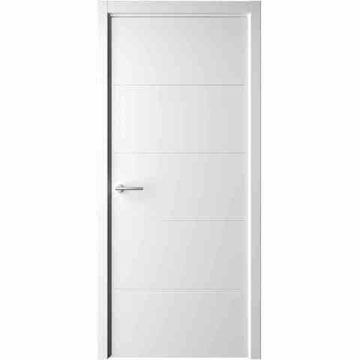 Межкомнатная дверь эмаль Геометрия 4 белая глухая