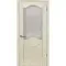 Межкомнатная дверь шпон Прованс 4 крем со стеклом
