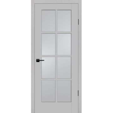 Межкомнатная дверь экошпон Profilo Porte PSC-41 агат остеклённая