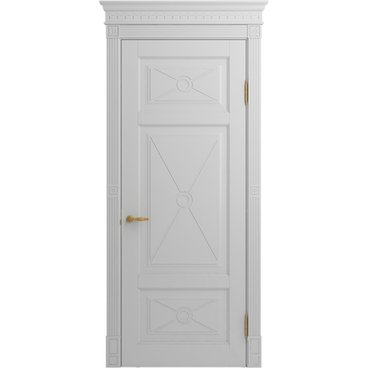 Межкомнатная дверь массив дуба селект Viporte Марсель 4 бьянко чиаро глухая