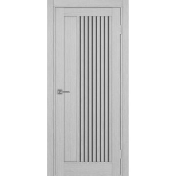 Межкомнатная дверь экошпон Турин 544.12 серый дуб остеклённая