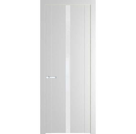 Межкомнатная дверь 1.8P крем вайт остеклённая