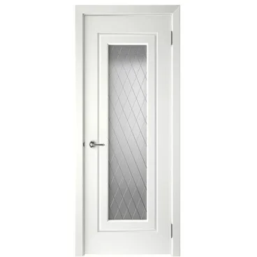 Межкомнатная дверь эмаль Блэйд-1 белая со стеклом