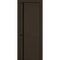 Фото межкомнатной двери керамик MN 5 коричневый стекло чёрное