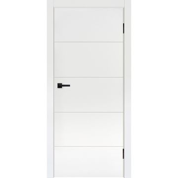 Межкомнатная дверь эмаль Мальта L-12 белый RAL 9003 глухая