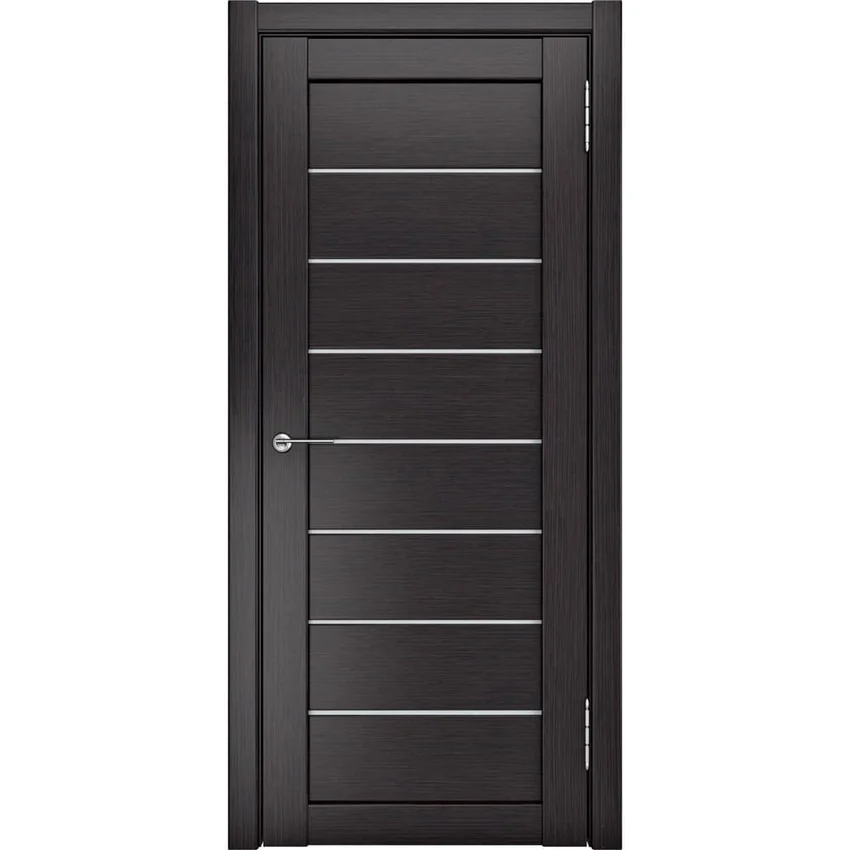 Фото двери экошпон ЛУ-7 венге со стеклом