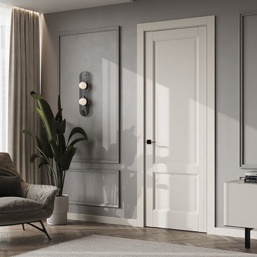 Межкомнатная дверь керамик SC 2 жемчужный глухая