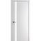 Межкомнатная дверь Porta-51 4AF белая Shellac White Al кромка в цвет со стеклом
