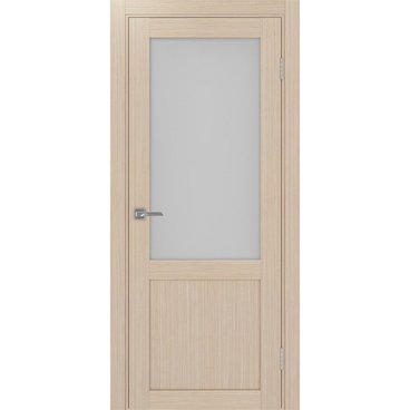 Межкомнатная дверь экошпон Турин 502.21 белёный дуб остеклённая