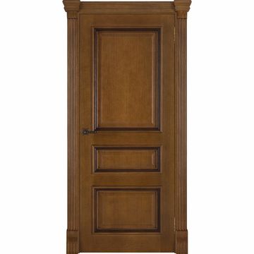 Межкомнатная дверь шпонированная Regidoors Барселона дуб антик патина глухая