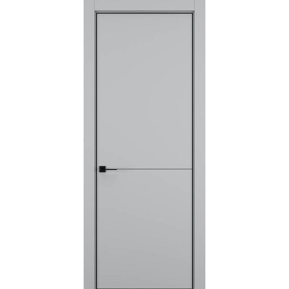 Фото межкомнатной двери керамик MN 2 шеллак серый глухая