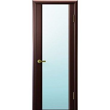 Межкомнатная дверь шпон Спектр 3 венге стекло белый триплекс