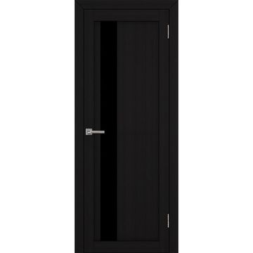 Межкомнатная дверь экошпон Uberture Uniline 30004 шоко велюр остеклённая