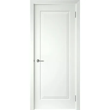 Межкомнатная дверь эмаль Левел-1 белая глухая