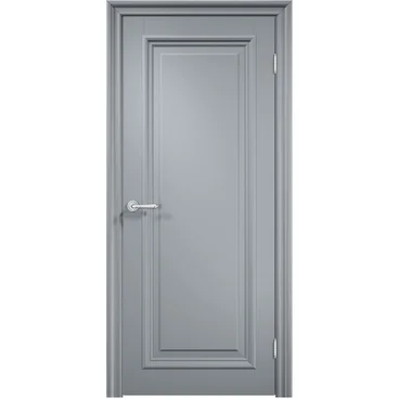 Межкомнатная дверь эмаль Дверцов Брессо 1 RAL 7047 глухая
