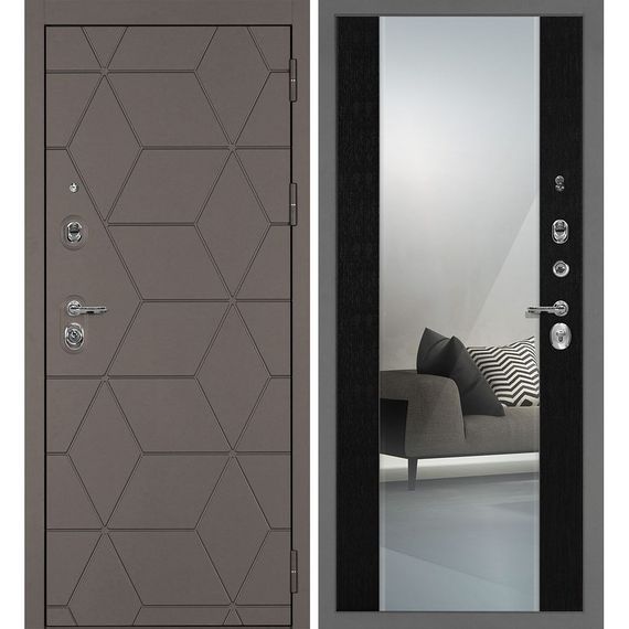 Входная дверь Тетра-181 панель венге зеркало