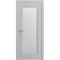 Межкомнатная дверь эмаль Vision 1 серая RAL 7047 со стеклом