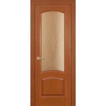 Межкомнатная дверь шпонированная Ситидорс Александрит тёмный анегри остеклённая