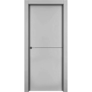 Межкомнатная дверь эмаль 1001 M1 серая глухая