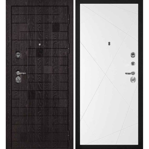 Входная дверь Нона-36 панель фрезерованная PR-103 белая