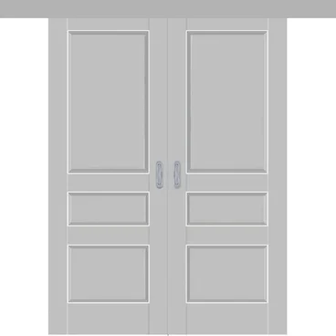 Раздвижная двустворчатая дверь Кобальт 27 манхэттен глухая