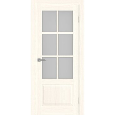 Межкомнатная дверь Тоскана 641.2221 ясень светлый со стеклом