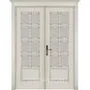 Фото двери Лондон 1 эмаль слоновая кость распашная двустворчатая со стеклом