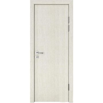 Звукоизоляционная дверь DG-600 ПВХ белая лиственница 42 дб AL кромка авто порог