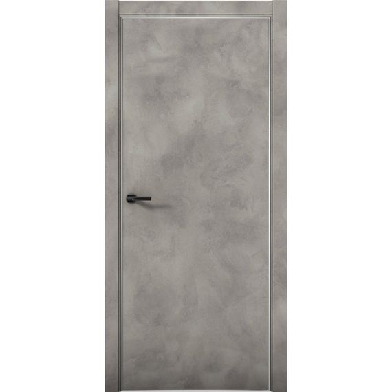 Межкомнатная дверь Плутоний 1 бетон лофт глухая