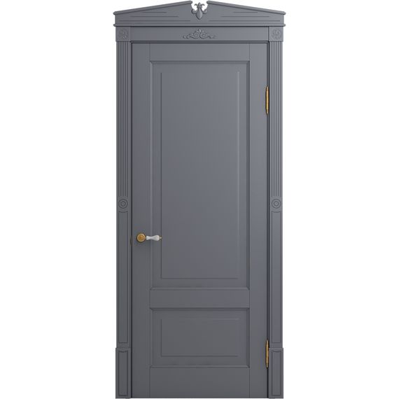 Межкомнатная дверь массив бука Viporte Бьелла тауп глухая