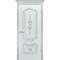 Межкомнатная дверь эмаль Соло R-0 В3 белая патина серебро глухая