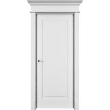 Межкомнатная дверь эмаль Ofram Оксфорд белая глухая