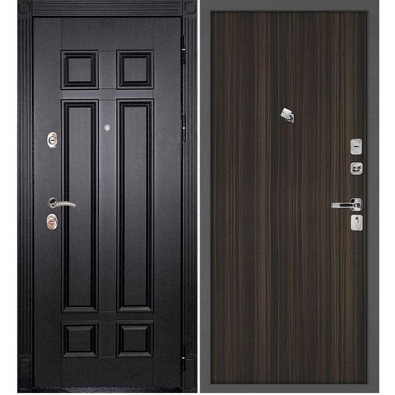 Входная дверь Гера 2 венге панель гладкая эвкалипт африканский