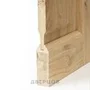 Разрез двери из массива дуба с сучком без отделки