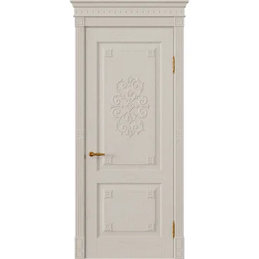 Межкомнатная дверь массив дуба Viporte Флоренция Декор мускато глухая