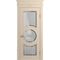 Межкомнатная дверь массив бука Viporte Лацио Амбиенте ваниль остекление 3