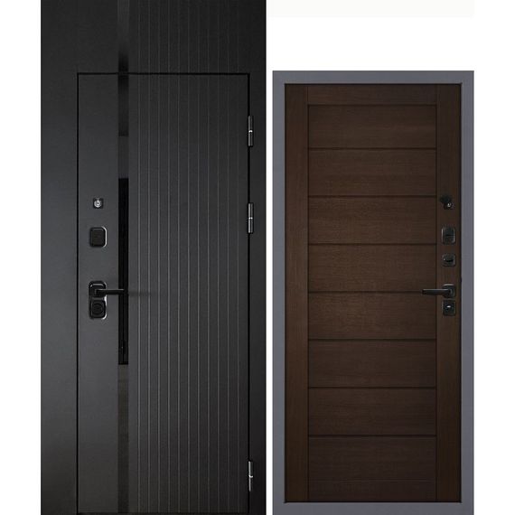 Входная дверь с фальшфрамугой Сити-1Ф панель сборная венге