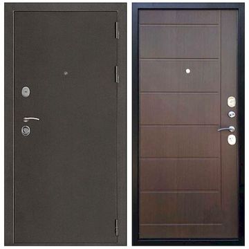 Входная дверь Галеон 2 антик тёмное серебро панель ПВХ эко венге