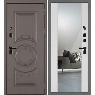 Входная дверь Плаза-177 панель зеркало