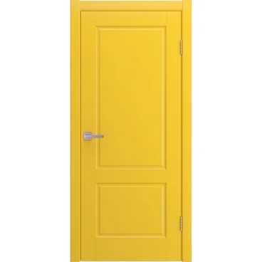 Межкомнатная дверь Патриция желтая эмаль RAL 1018 глухая