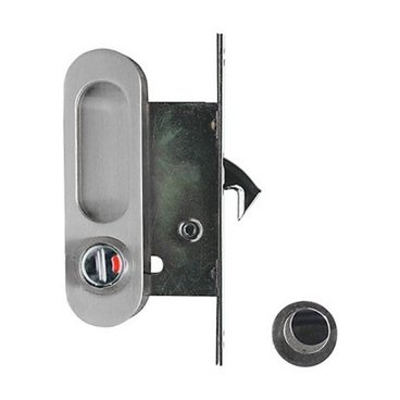 Ручка Archie для двери купе с фиксатором белый никель