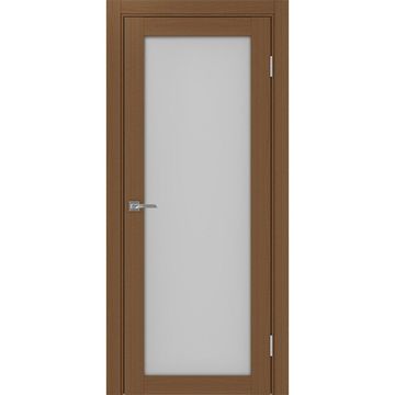 Межкомнатная дверь экошпон Турин 501.2 орех остеклённая